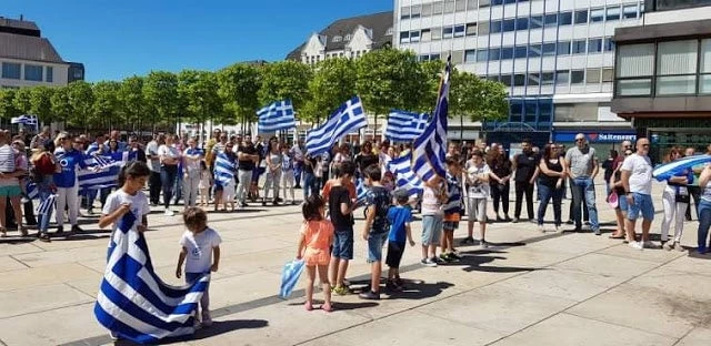Ξεσηκωμός στο LUDENSCHEID της Γερμανίας για την Μακεδονία (εικόνες)
